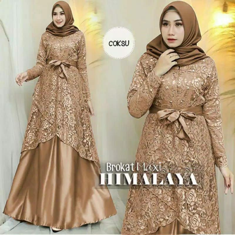 PCS MAXY HIMALAYA BAHAN BRUKAT PAKAIAN WANITA DRESS GAMIS MAXI CT