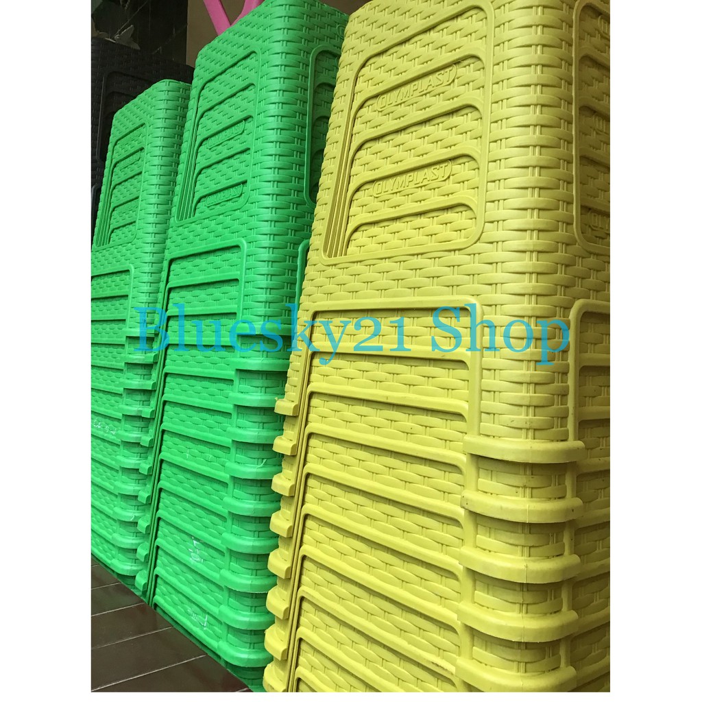 OLYMPLAST KURSI BASO CAFE PLASTIK ANYAMAN ROTAN WARNA OLYMPLAST KURSI BASO CAFE PLASTIK ANYAMAN ROTAN WARNA