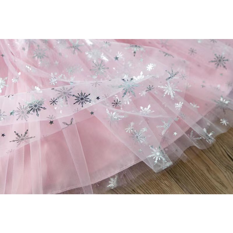 Dress Anak Frozen  Princess Elsa Tutu Heart/Pita Depan Import 1-8 Tahun