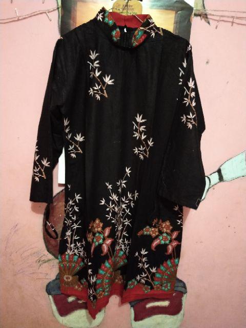 Bisa Cod Ready Xxl - Baju Batik Wanita Termurah Tunik Motif Kipas - Batik Ifa