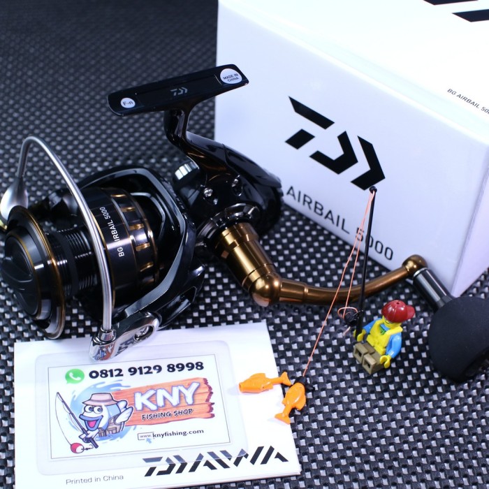 reel daiwa bg airbail 5000 rell spinning sakti mandraguna katrol 88 joran
