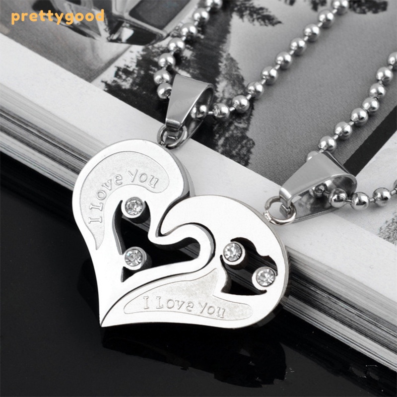 2PCS Love Magnet Kalung Couple Pelukan Choker Liontin Necklace Pasangan Cinta - PD