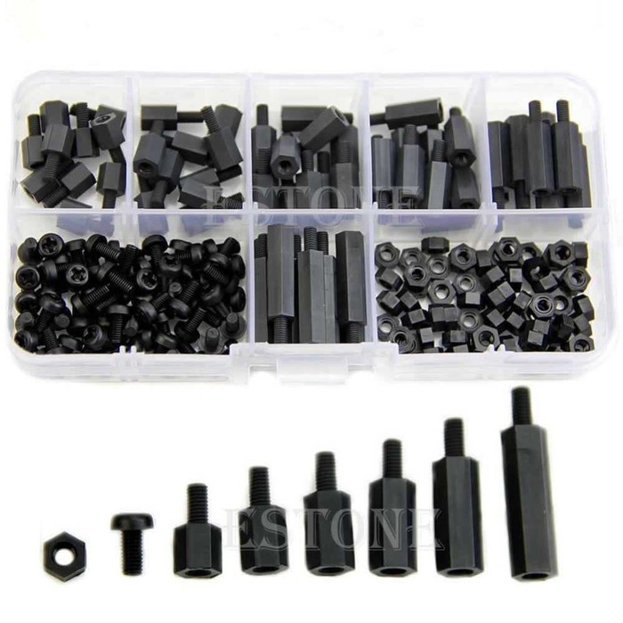 Set Stand-off Spacer Kit Nylon M3 180PC -SA44