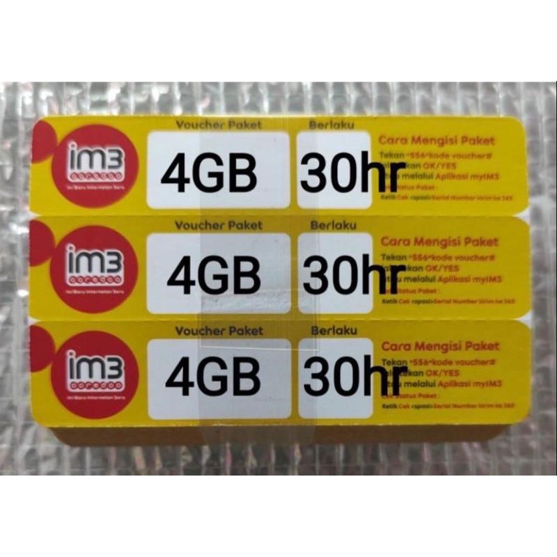 VOUCHER INDOSAT 4GB 30HARI AREA KALIMANTAN
