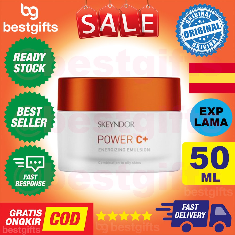 SKEYNDOR POWER C+ ENERGIZING EMULSION CREAM SPF15 SPF 15 KRIM EMULSI KULIT WAJAH VITAMIN VIT C 50 ML