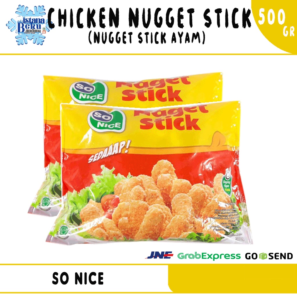 

So Nice Sedaap Nugget Stick (naget stik) 500gr