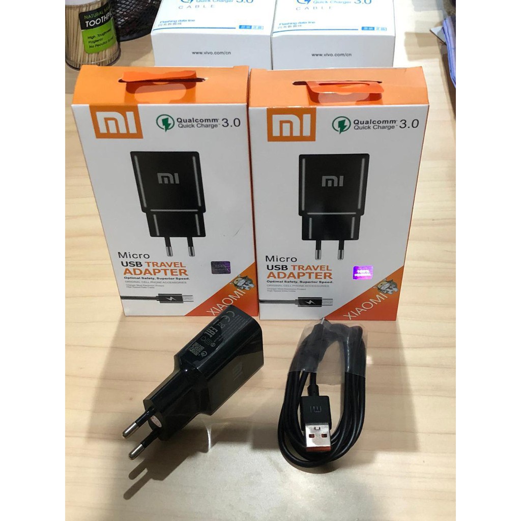 CHARGER XIAOMI ORIGINAL FAST CHARGING Qualcom 2A MICRO USB , TYPE C