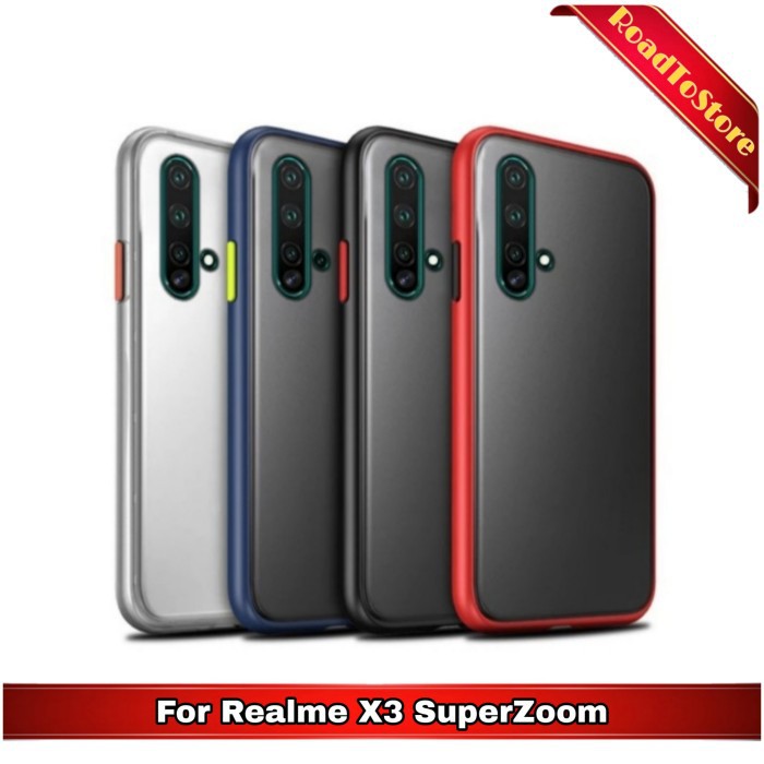 Casing Hard Soft Case Realme X3 SuperZoom Aero Translucent Softcase
