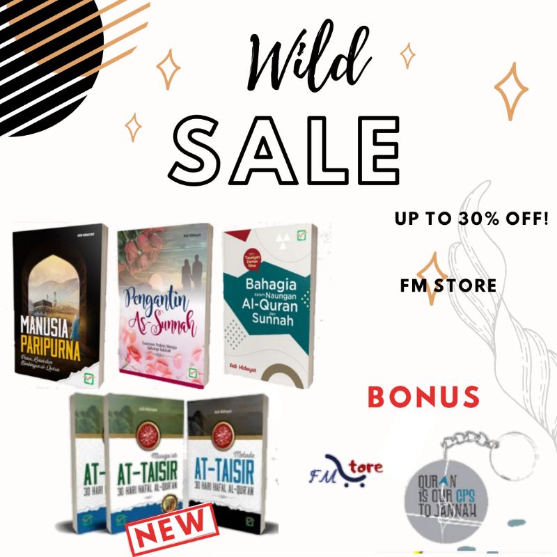 BUKU UST. ADI HIDAYAT ORIGINAL BONUS MUSHAF AT TAISIR dan ganci