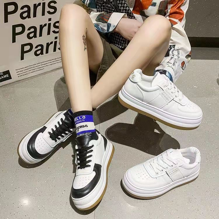 Free BOX Sepatu Sneaker Putih Wanita Import Premium Quality Sepatu Olahraga Sepatu Casual Sneakers Wanita Sport Shoes NS112