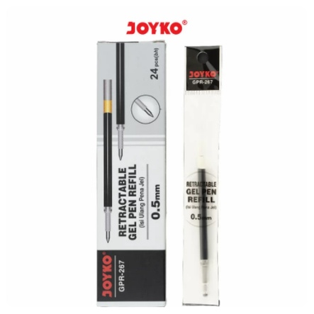 REFILL GEL PEN JOYKO GPR-267 0.5 MM HITAM BISA UNTUK PULPEN / PENA GP-265 MURAH GROSIR GPR267