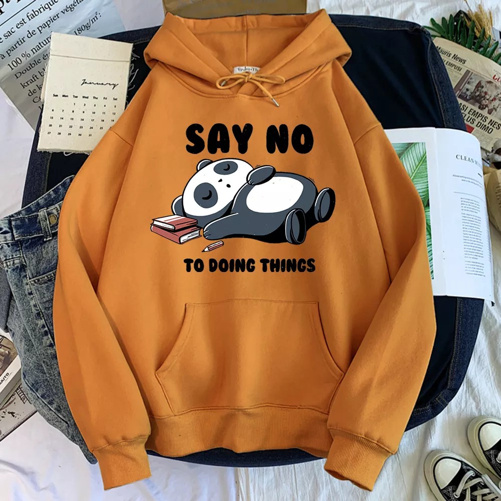 Sweater Panda Wanita Hoodie Boba Oversize Korean Style Murah Original Tebal Jumbo Kekinian