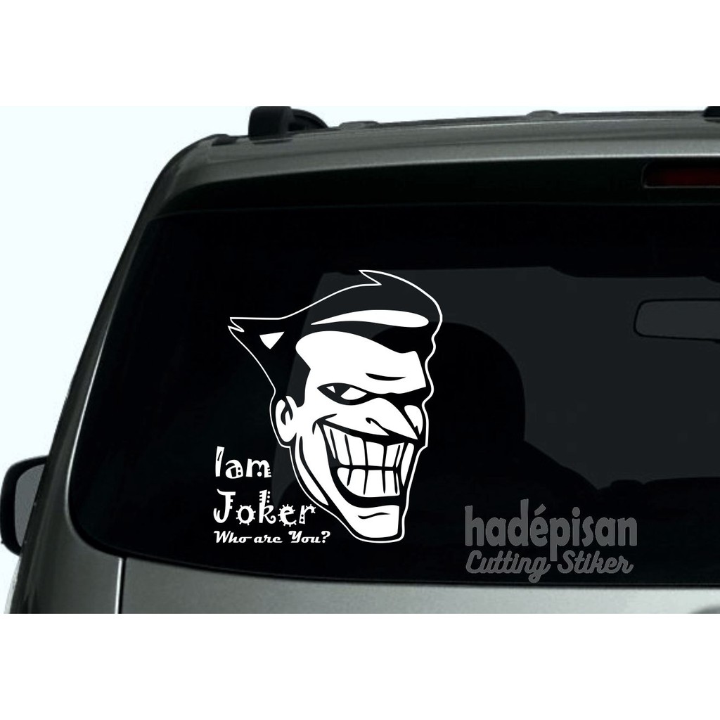 Stiker Mobil Cutting Sticker Kaca Belakang Mobil JOKER