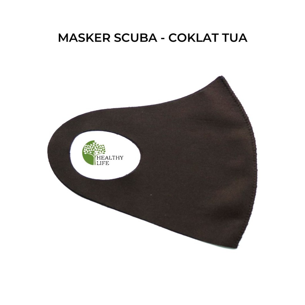 Masker Korea Bahan Scuba Stretch Grade A Bahan Tebal (Banyak Pilihan Warna)