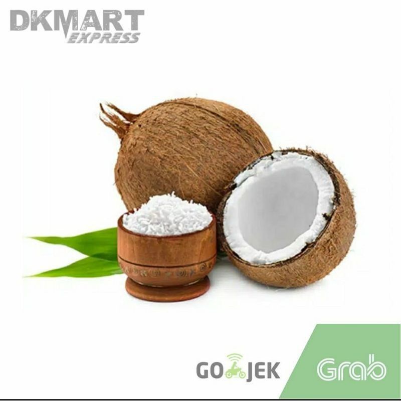 kelapa parut 1 butir kelapa parut segar kelapa muda kelapa tua santan