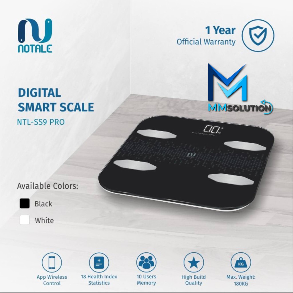 Notale Timbangan Badan Digital Smart Weight Scale with APPS