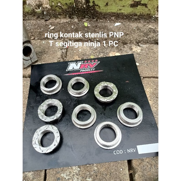 ring kontak pemanis stainless PNP T atas segitiga ninja /manisan ring kunci kontak cb PNP