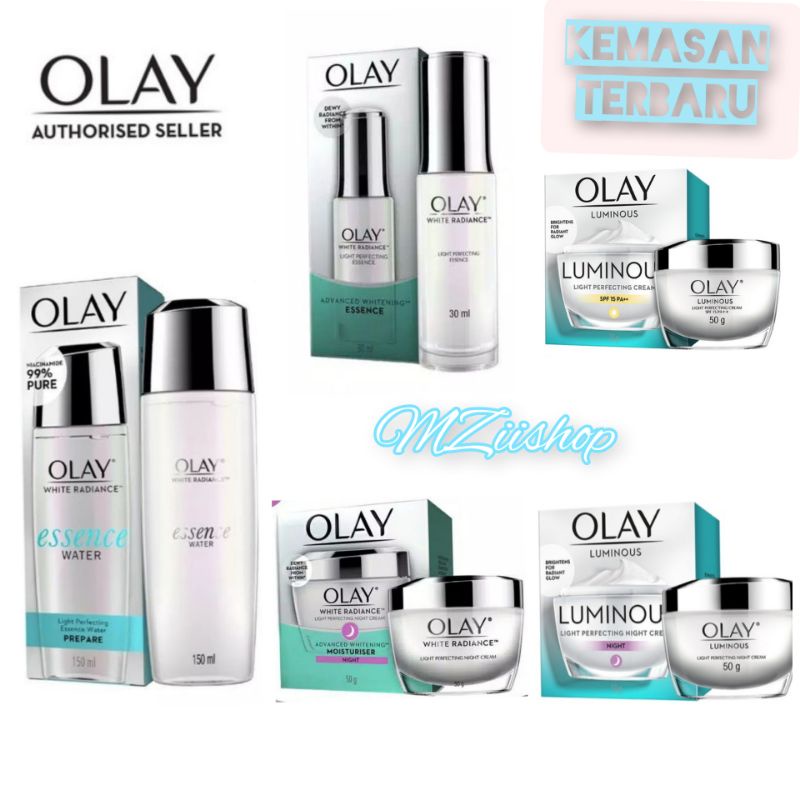 TERMURAH Olay White Radiance day cream night SERUM cream ORIGINAL OLAY LUMINOUS P&G 50 g