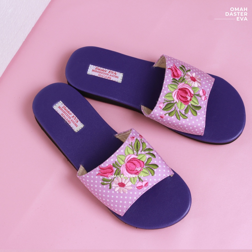 Sandal Bordir Original Omah Daster Eva Ukuran 37 - 42