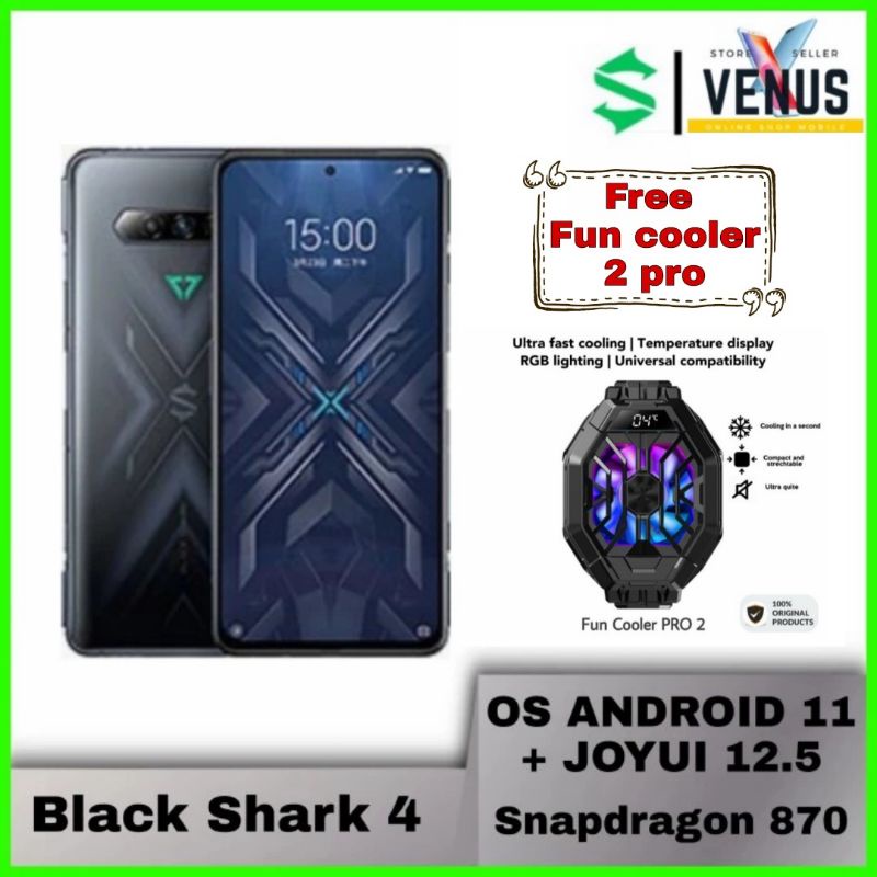 BLACK SHARK 4 8/128 12/128 12/256 - Ram 8GB 12GB Internal 128GB 256GB