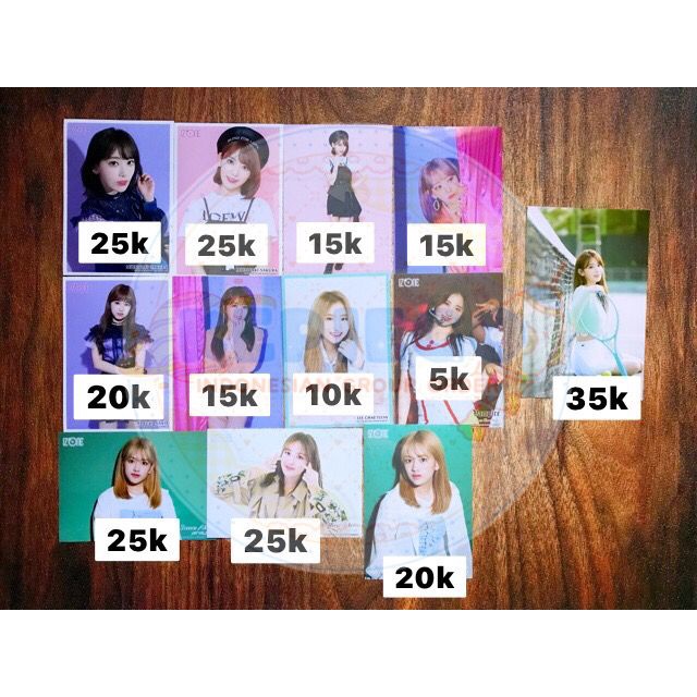 IZ*ONE IZONE POSTCARD PP RAW PHOTO