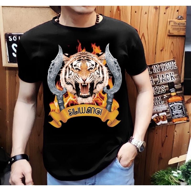 Kaos distro pria macan Siliwangi new versi