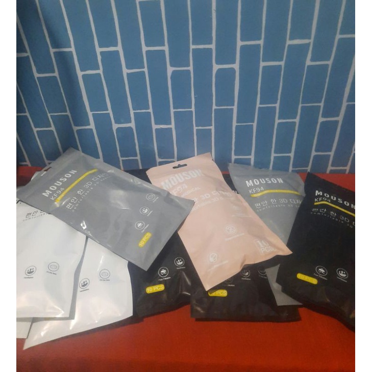 MASKER KF 94 KN 95 MOUSON SHUMU MASKER 3 PLY, 4PLY DAN 5PLY MURAH