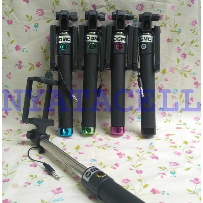 NEW TONGSIS REMOTE SHOOTER (KABEL + TOMBOL) HOLDER U / TONGKAT NARSIS - HITAM MILENIA