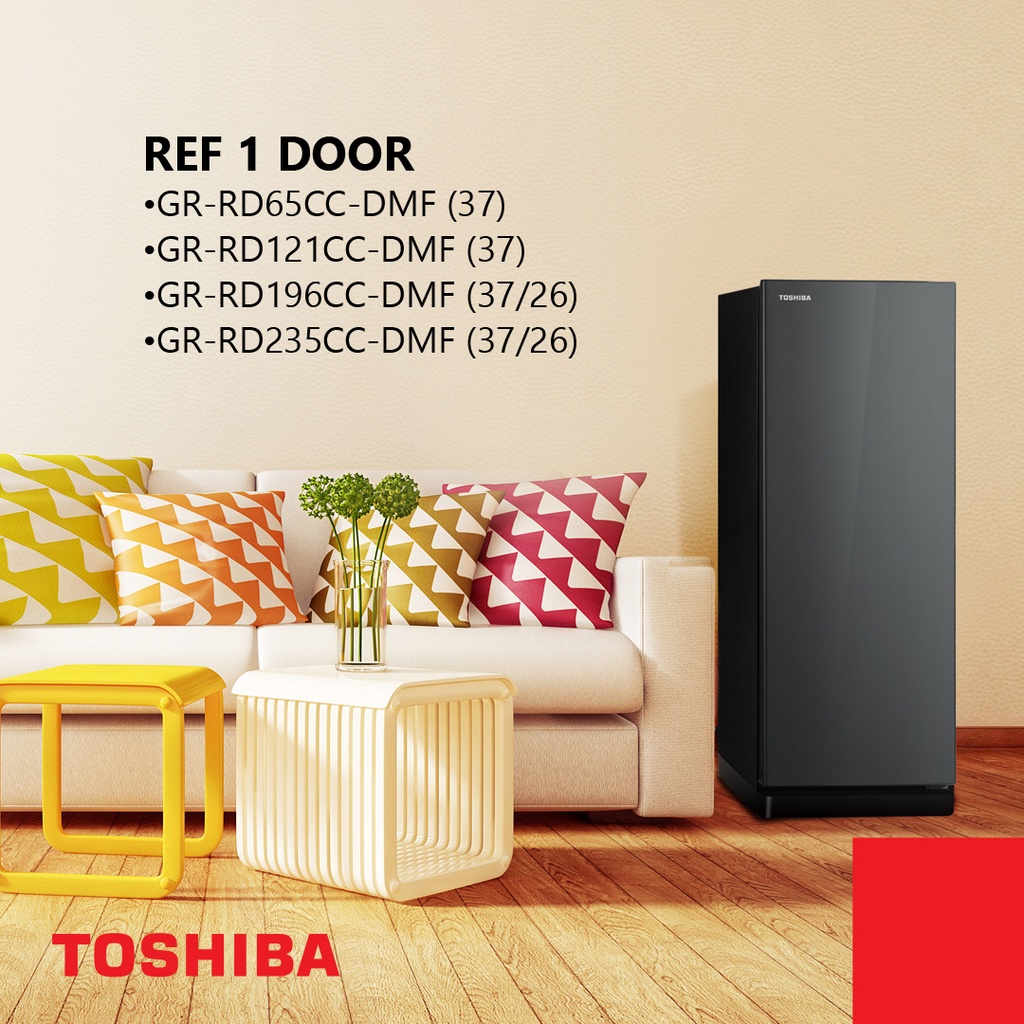 TOSHIBA Kulkas 1 Pintu Refrigerator GR - RD 235 CC - DMF (37)
