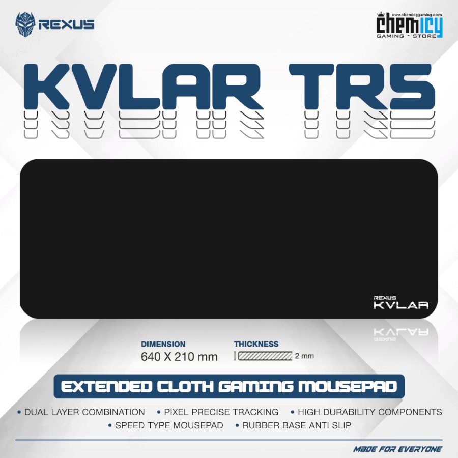 Rexus Kvlar T5 / T-5 Extended Cloth Gaming Mousepad
