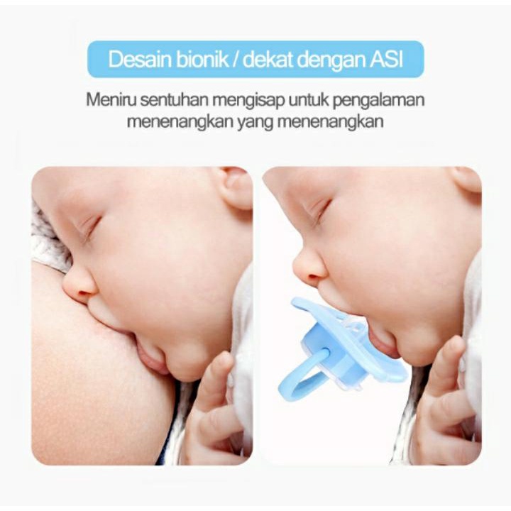 Empeng Dot Bayi silicon Dot Bayi datar Kompeng Bayi Food Grade Soother Baby Pacifier