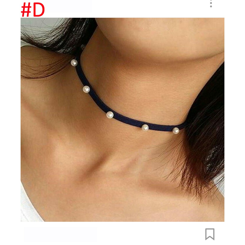 Kalung Choker Wanita Kekinian Aneka Model  MISS 100