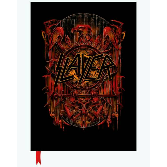 

sketch book polos keren logo rock metal - Buku Notes - Notebook - Book of Rock - Slayer