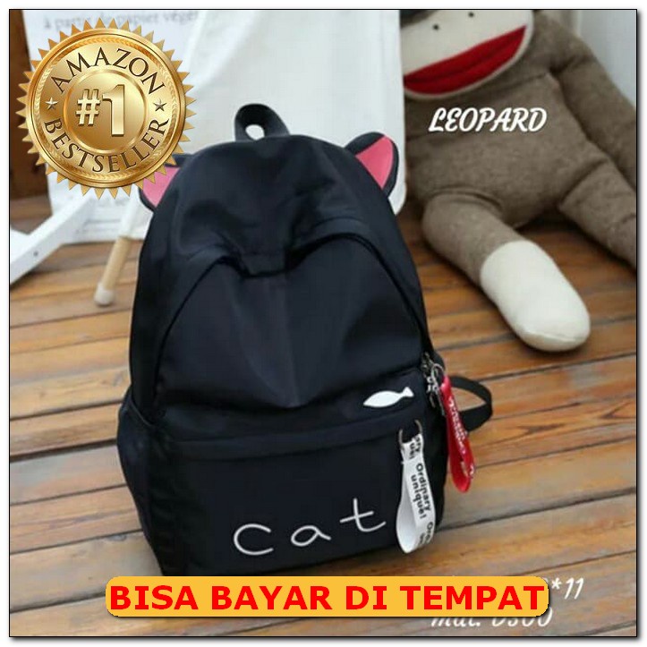 Tas Ransel Wanita Terbaru Backpack Women School Bags Kpop Exo Sty YR498 Backpack Catty Cat Tas Sekol