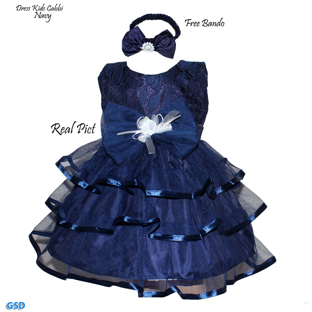 Dress Kids Cabbi/ Promo Gaun Pesta Brukat Bayi Sale!!!/ Dress Bayi Murah Best Seller/ FREE BANDO