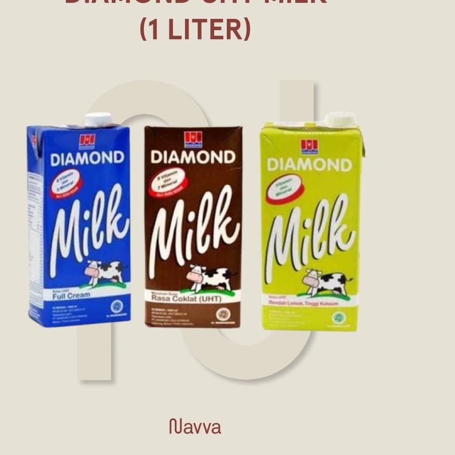 

Miliki 1L Susu UHT Diamond Full Cream Cokelat Low Fat / Barista Chocolate Milk