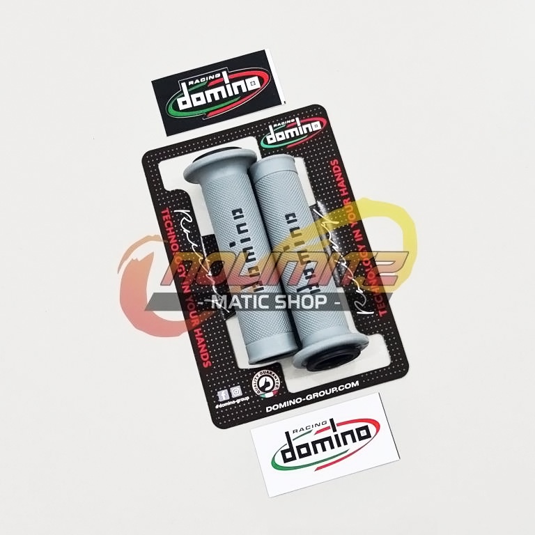 Handfat Handgrip Grip Domino Racing Full Grey Universal Vespa NMAX PCX