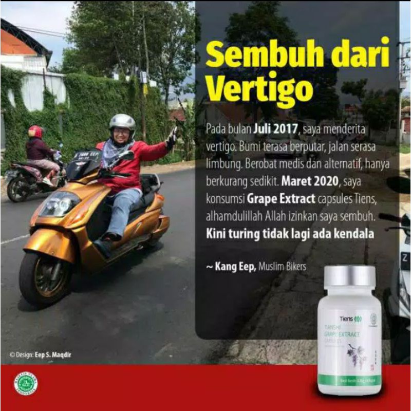 TIENS Grape Extract Nutrisi untuk Vertigo • Penyumbatan Pembulu Darah