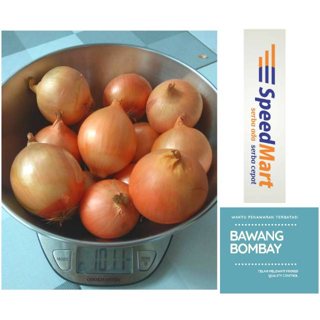 

BAWANG BOMBAY 500 GRAM | UKURAN SEDANG | BUMBU DAPUR | REMPAH-REMPAH