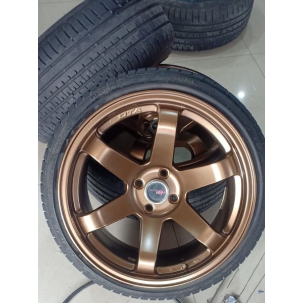 Ban Accerella Velg Racing HSR ring 17 baut 4 mobil gold mulus