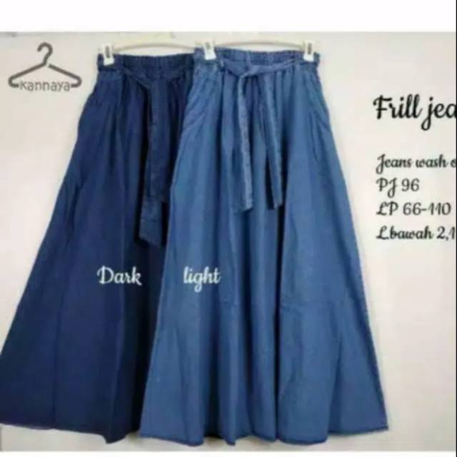 Rok jeans mayung jumbo