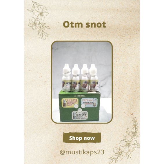OTM SNOT obat tetes mata burung