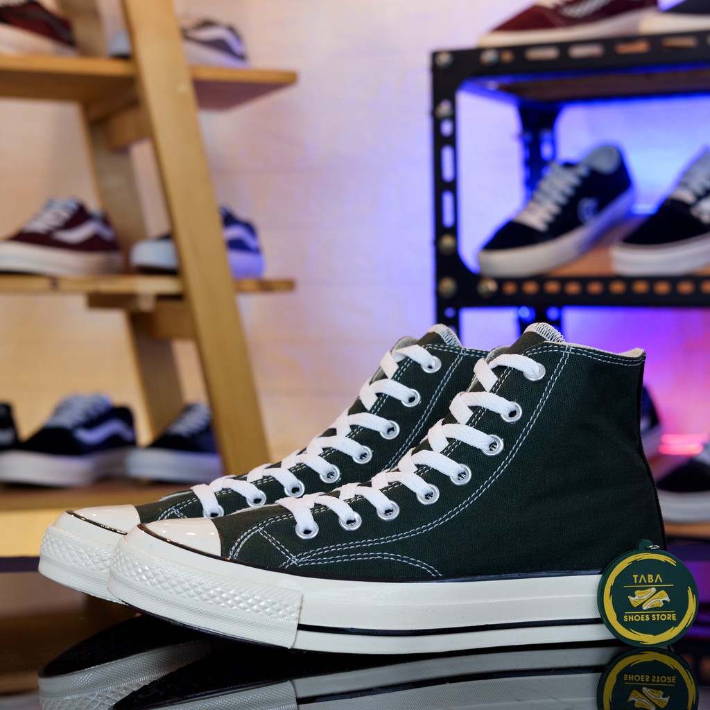 (Bisa COD) Sepatu Sneakers 70's High Dark Green Pria Wanita