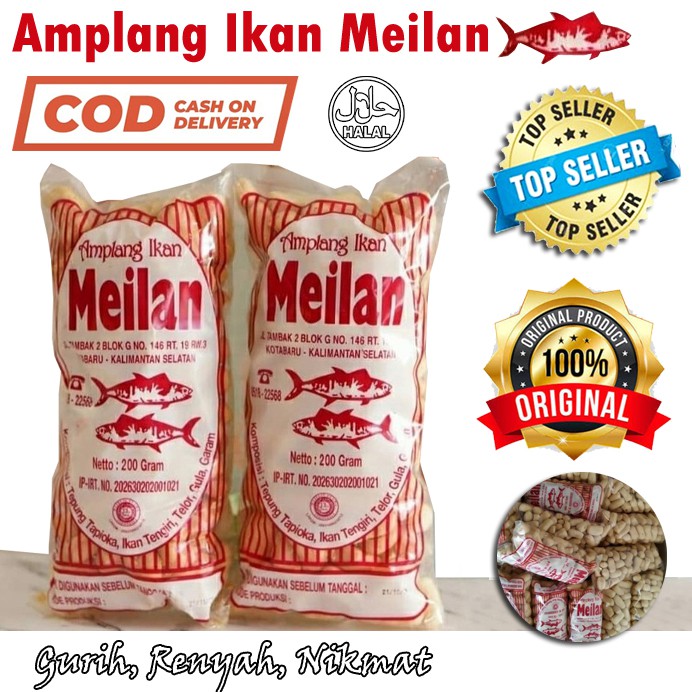 

Kerupuk Ikan Tenggiri Kuku Macan Amplang Meilan