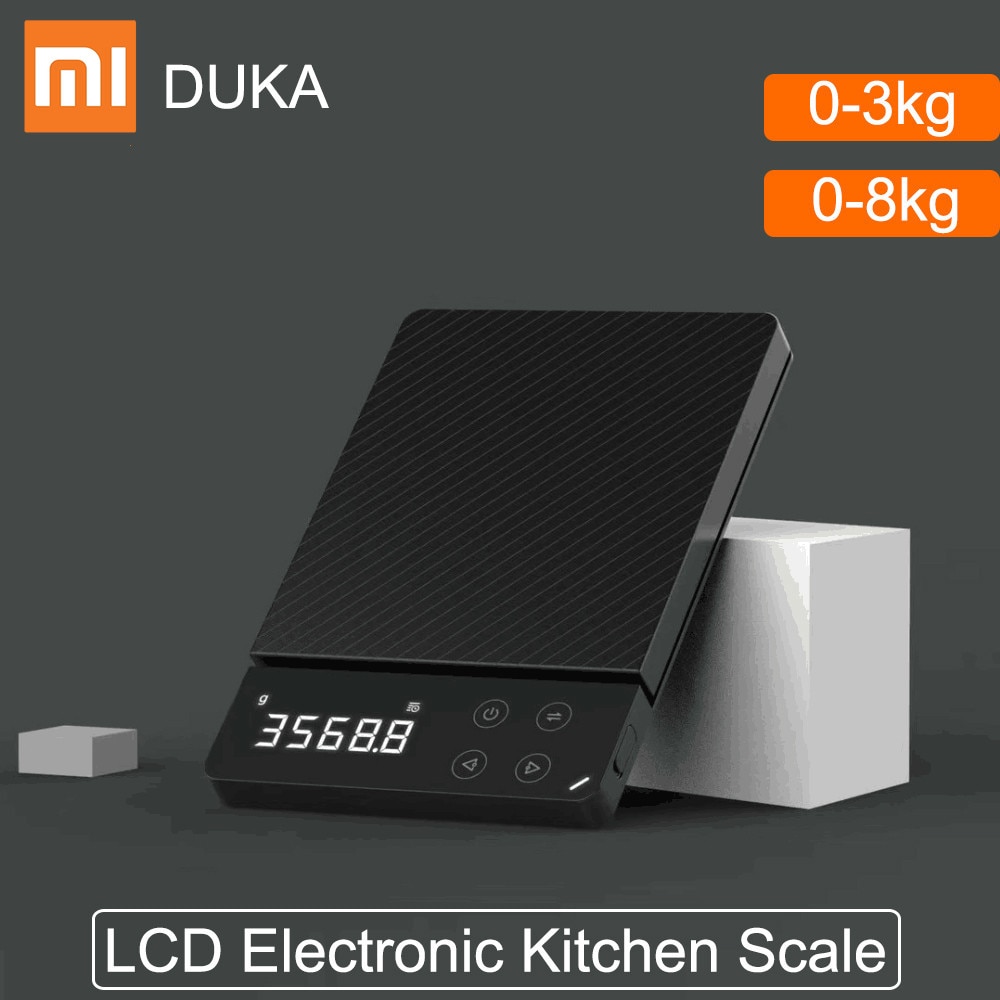 Xiaomi DUKA ATuMan ES1 0-8KG Household LCD Digital Electronic Scale Multi-function HD Backlit Electronic Food Scales For Kitchen