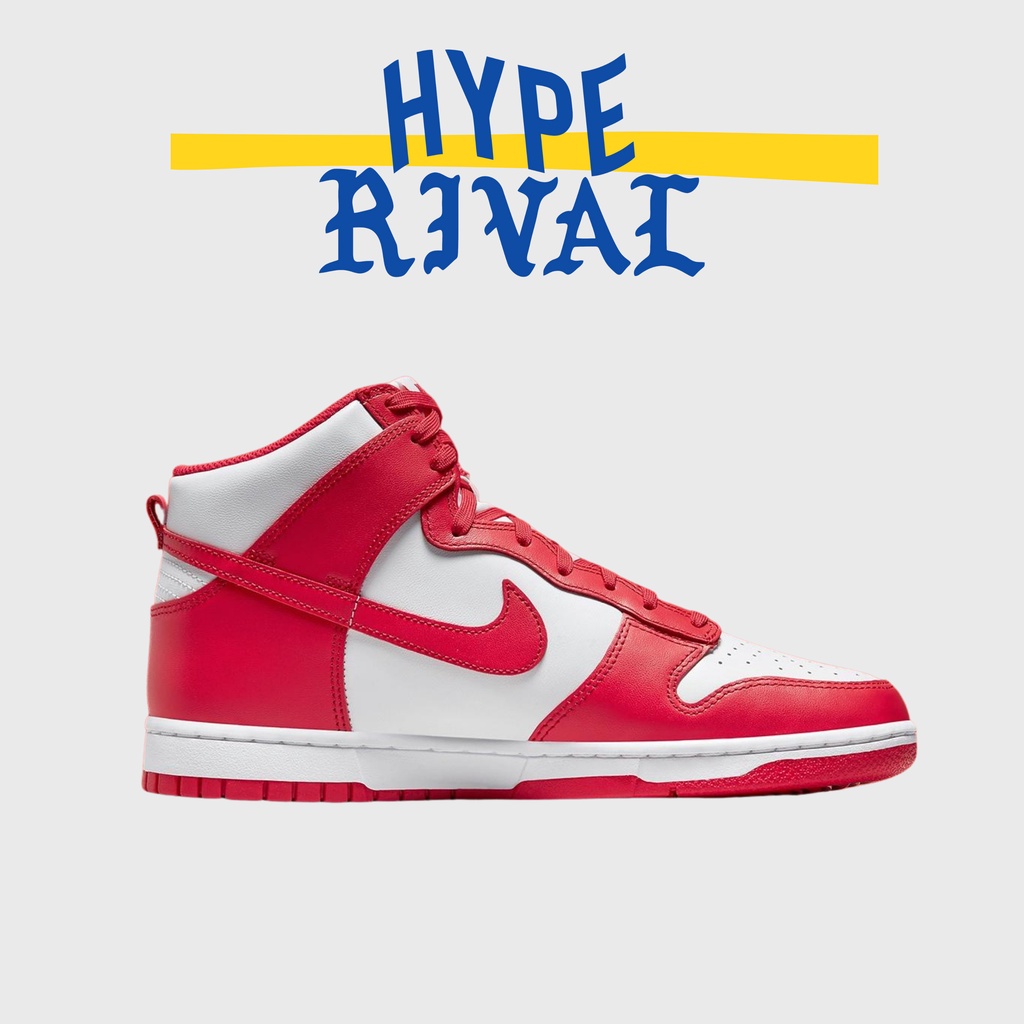 Nike Dunk High Championship Red 100% Original