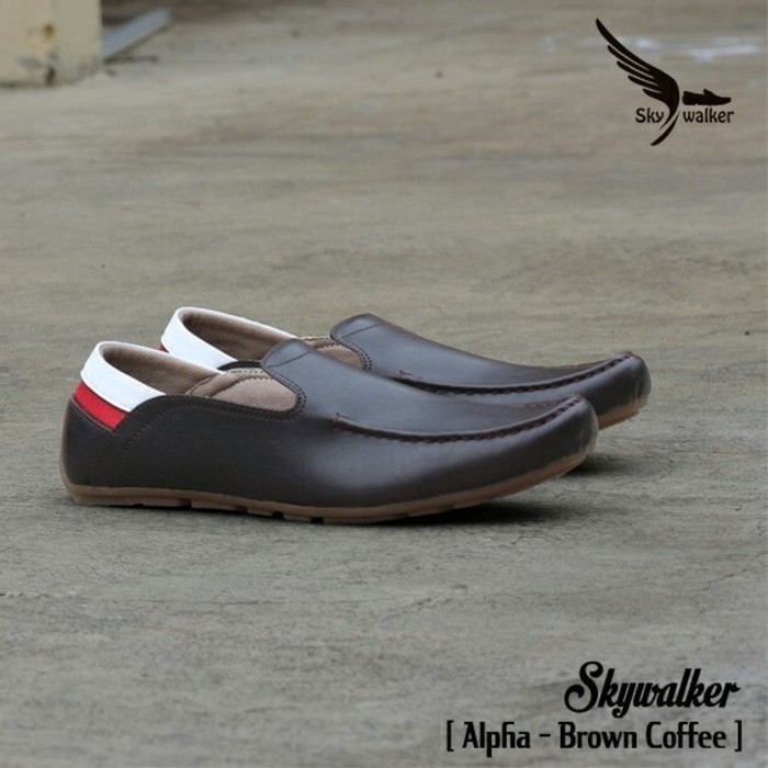 Sepatu Slip On Kulit Kasual Pria Original