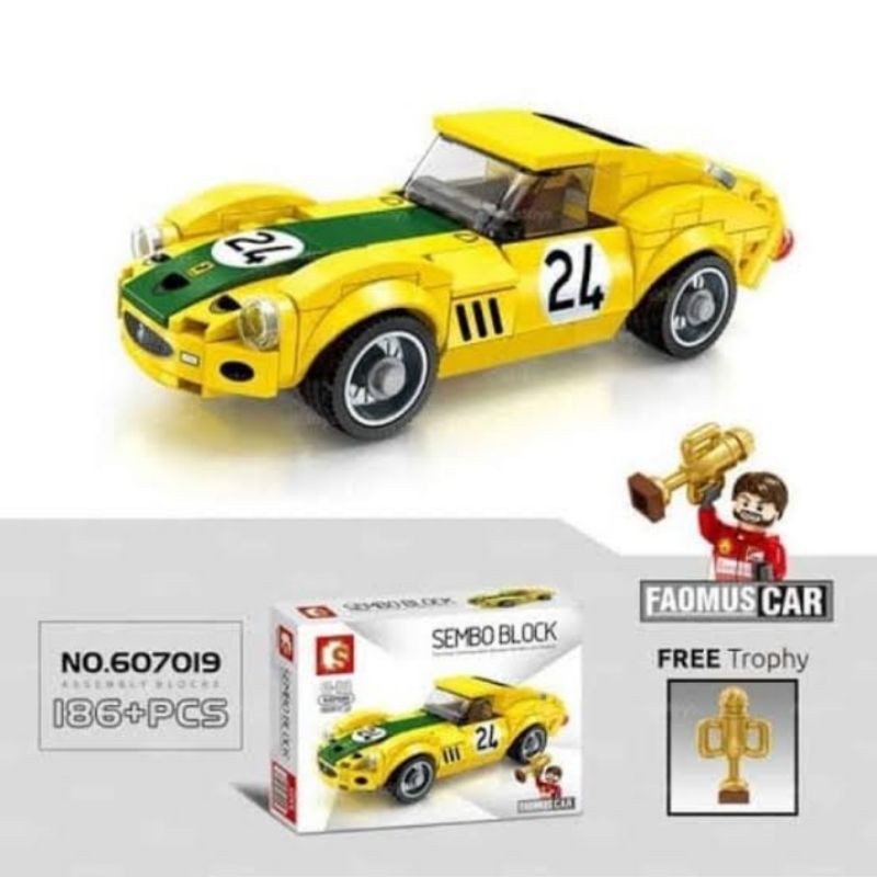 Mainan Sembo Block Brick Lego Mobil Balap klasik