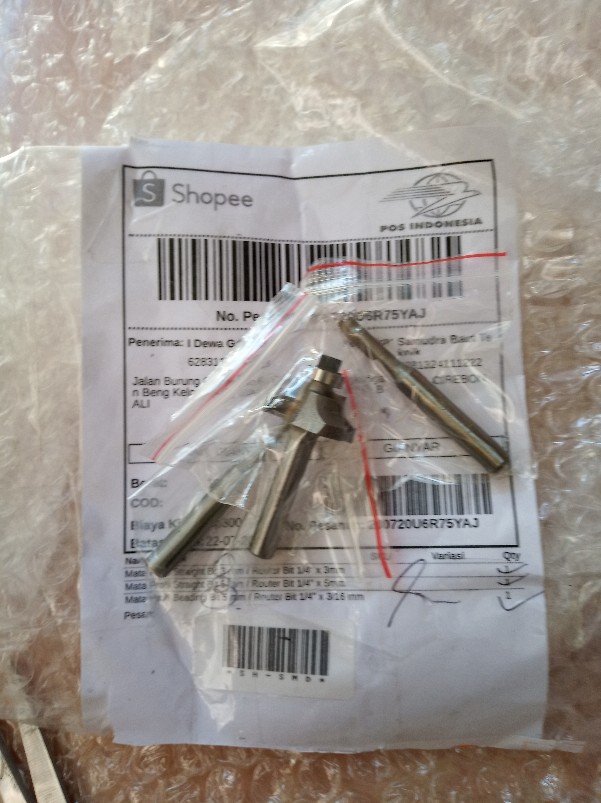 Mata Profil Straight Bit 5 Mm / Router Bit 1/4 X 5mm