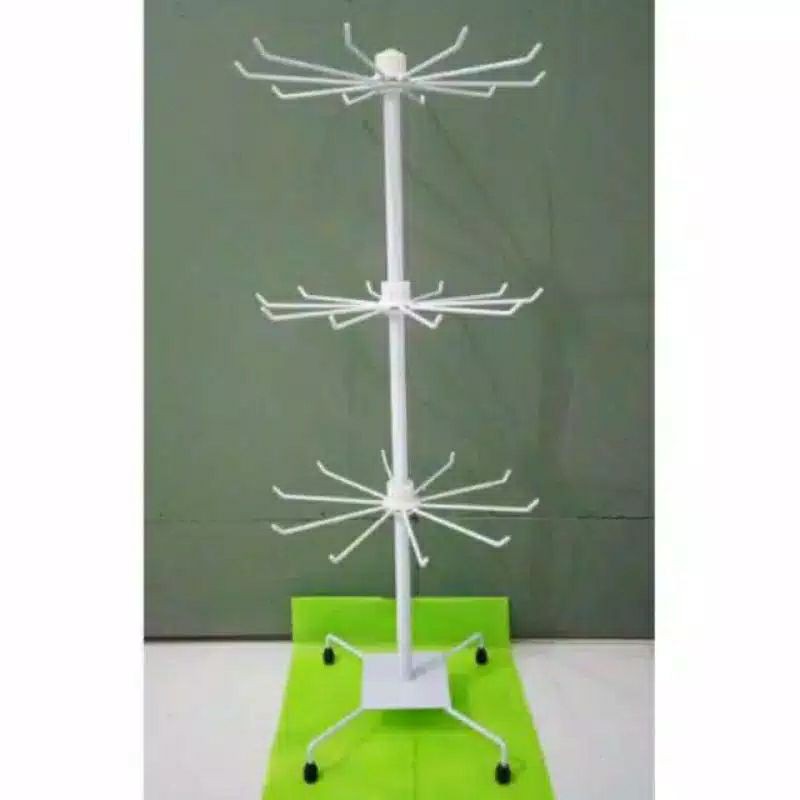 gantungan putar model matahari / display untuk gantungan aksesoris / gantungan putar besi matahari